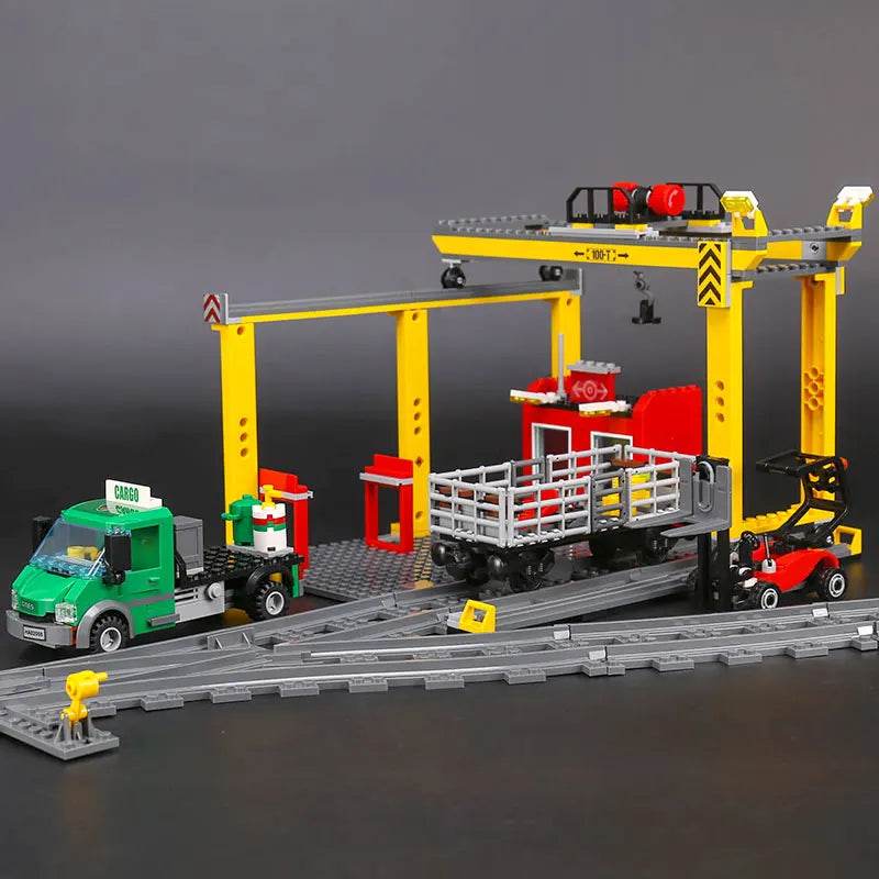 RC Remote-Controlled Motorized Cargo Train Model - 1033PCS Build Set - ToylandEU