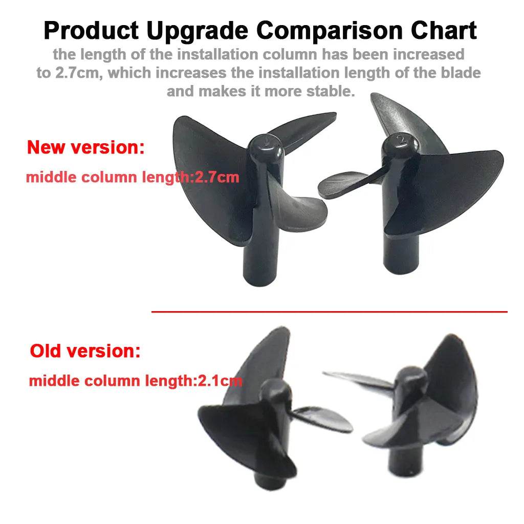 RC Replacement 3-Blade Propellers for Flytec V500 & 2011-5 RC Boats (4Pcs) - ToylandEU