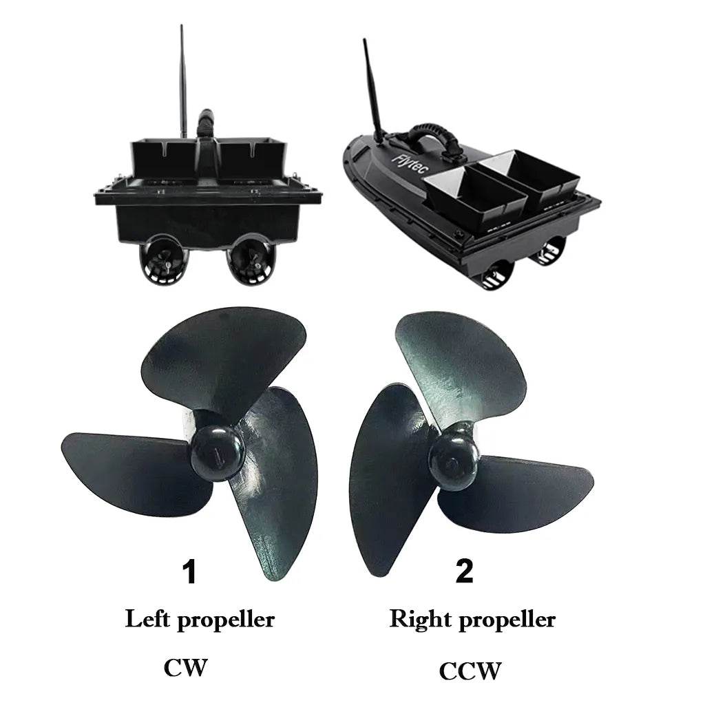 RC Replacement 3-Blade Propellers for Flytec V500 & 2011-5 RC Boats (4Pcs) - ToylandEU