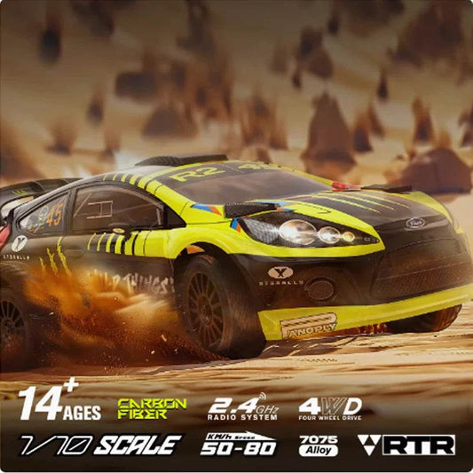 RC Riaarl XTS F10 1/10 Scale Electric RC Rally Car - 4WD Drift Racing Toy for All Ages - ToylandEU