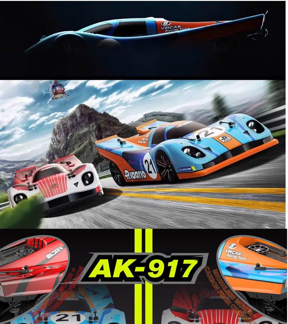 RC Riiaarlo AK-917 1/10 Scale High-Speed Electric Drift Supercar Remote Control Model Car - ToylandEU