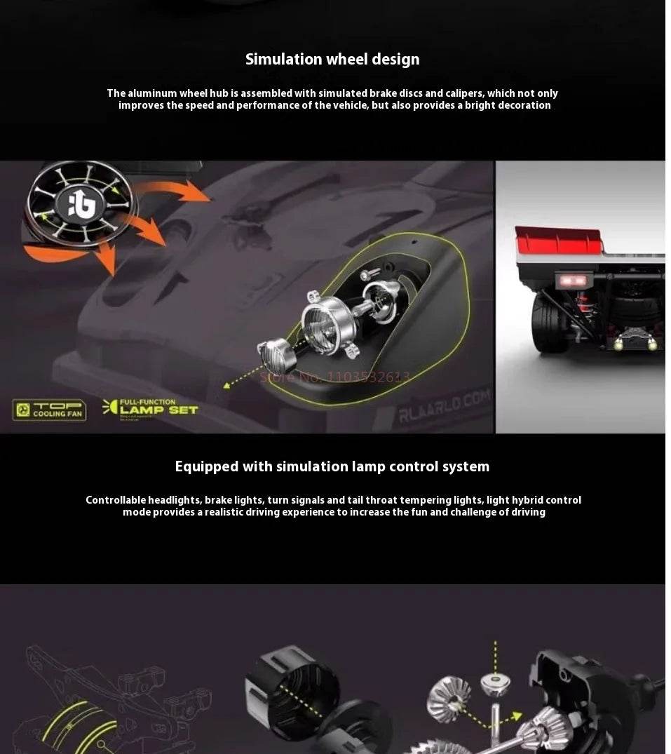 RC Riiaarlo AK-917 1/10 Scale High-Speed Electric Drift Supercar Remote Control Model Car - ToylandEU