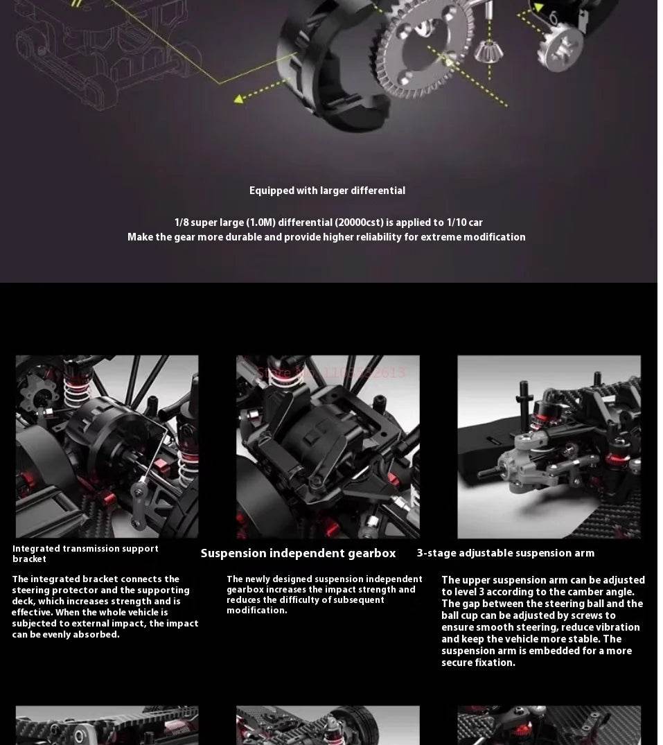 RC Riiaarlo AK-917 1/10 Scale High-Speed Electric Drift Supercar Remote Control Model Car - ToylandEU