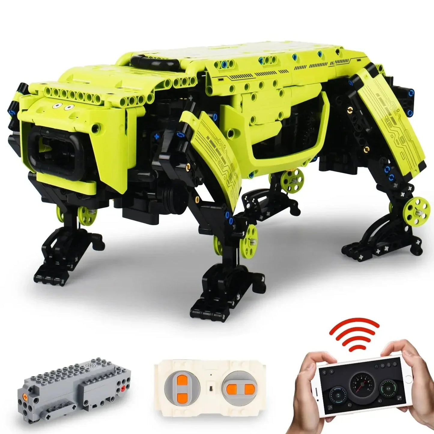 RC Robot Dog Building Blocks Kit With Remote Control - ToylandEU