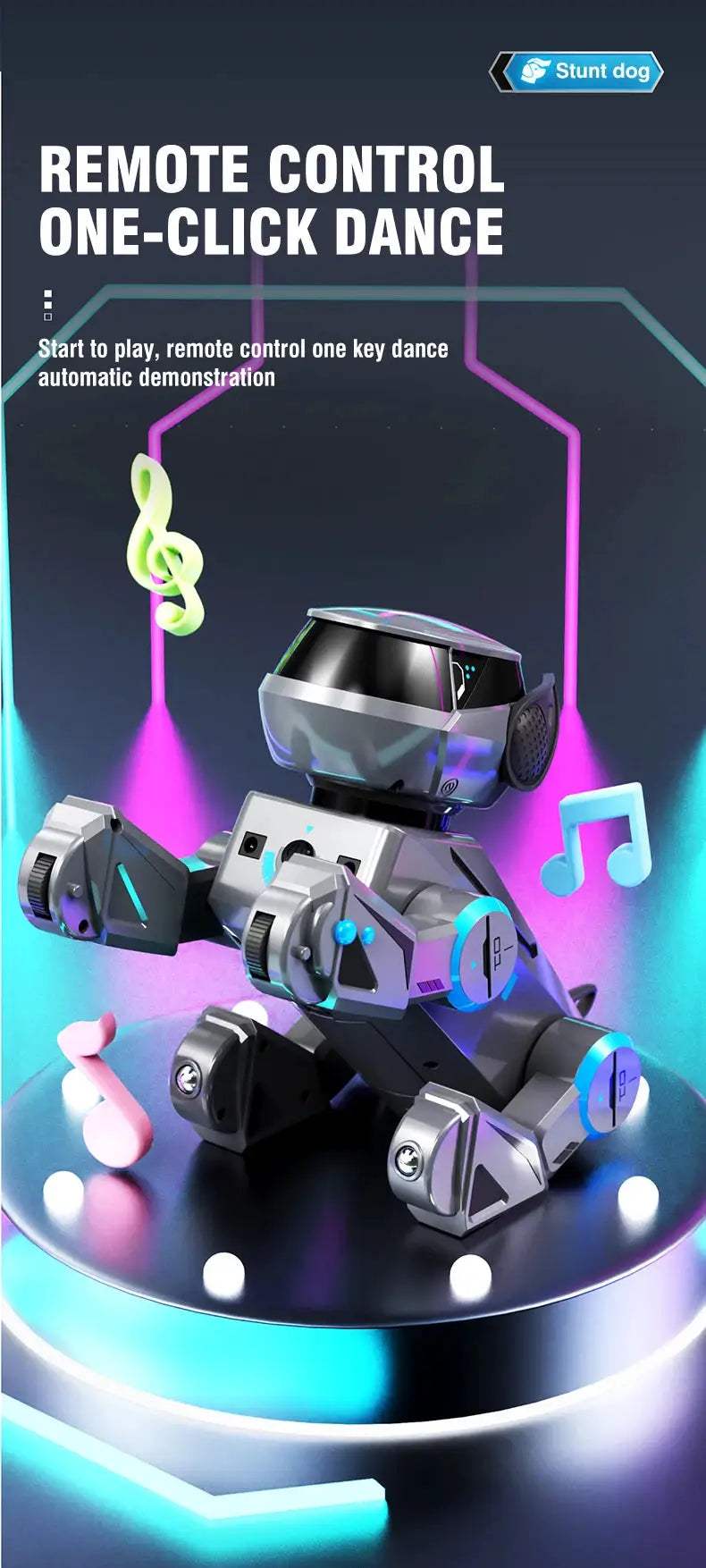  RC Robot Dog Dancing Moves Educational STEM Toy -  ToylandEU™