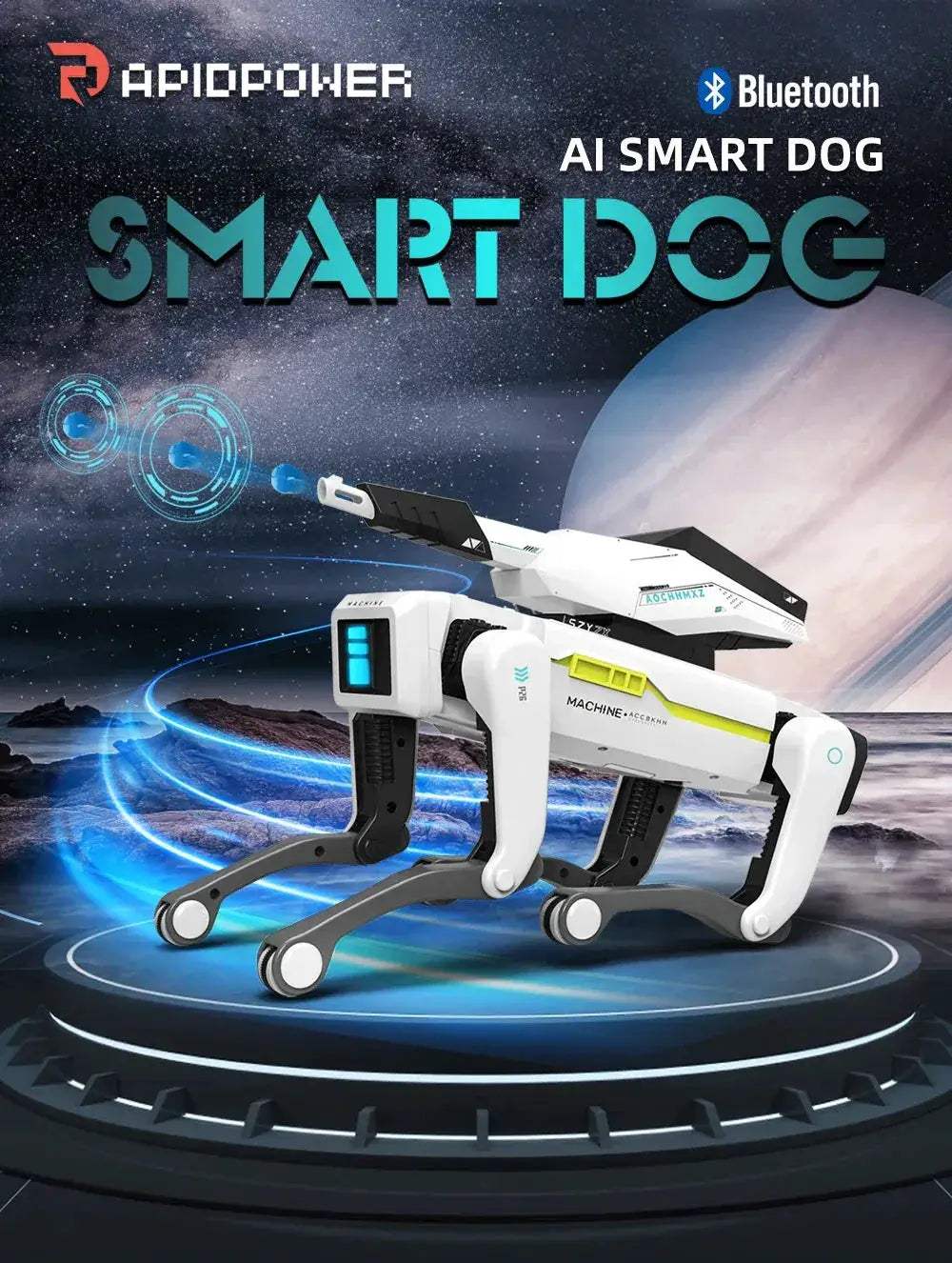 RC Robot Dog Intelligent Turret Educational Toy Gift - ToylandEU