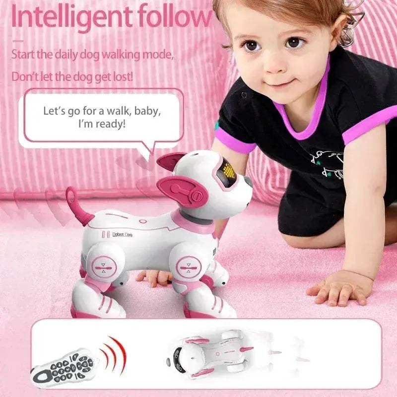 RC Robot Dog With Voice Remote Control Dancing Singing Toy - ToylandEU