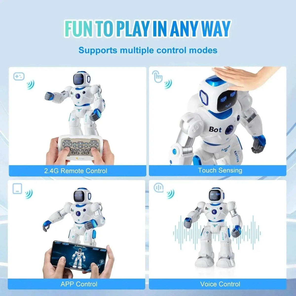  VEVOR RC Robot Early Education Intelligent APP Remote Control -  ToylandEU™