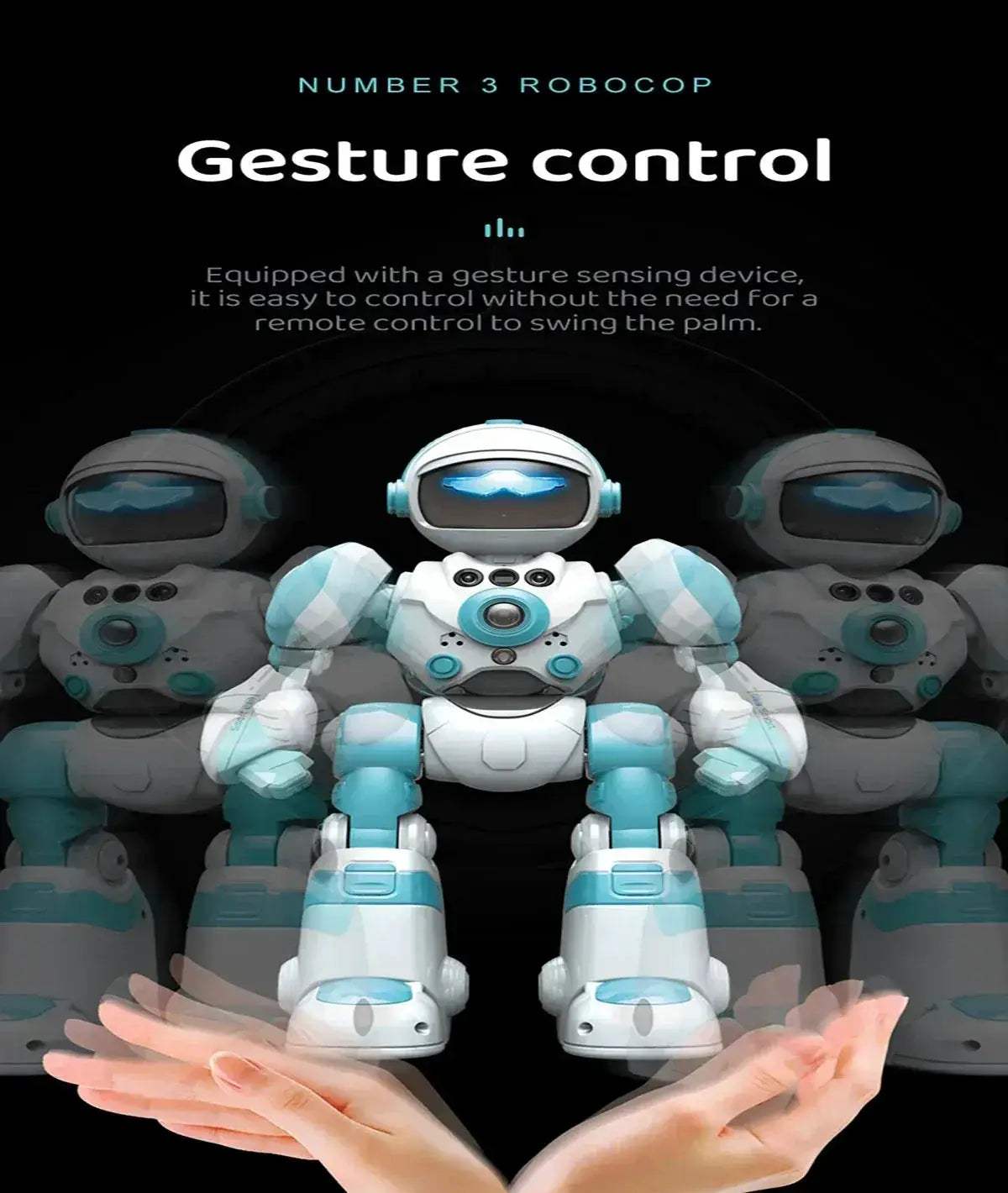 RC Robot With Gesture Sensing Remote Control Music Dancing - ToylandEU