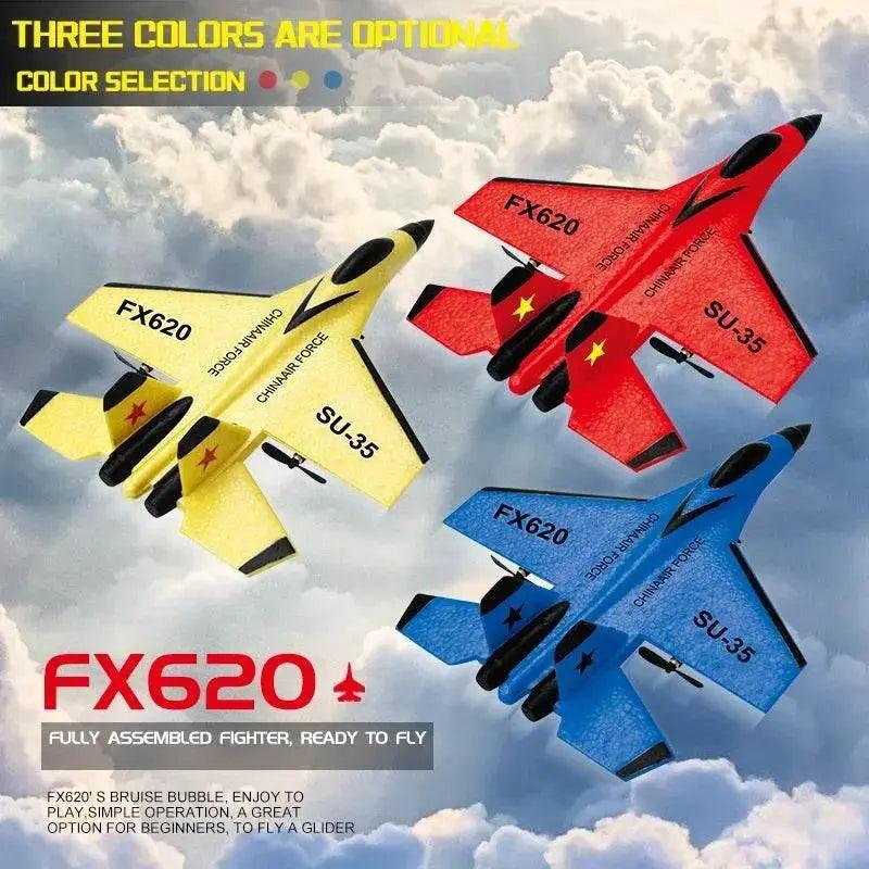  RC SU-35 Foam Glider Fighter Plane with Remote Control - Kids Toy for  -  ToylandEU™