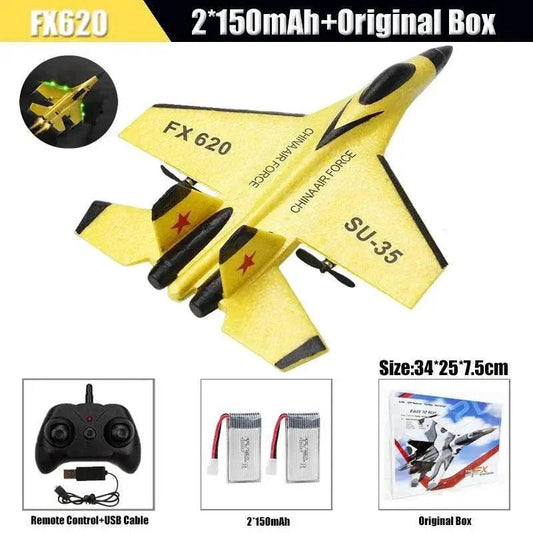  RC SU-35 Foam Glider Fighter Plane with Remote Control - Kids Toy for  -  ToylandEU™