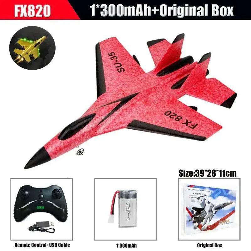  RC SU-35 Foam Glider Fighter Plane with Remote Control - Kids Toy for  -  ToylandEU™