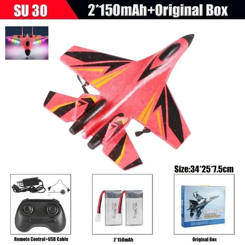  RC SU-35 Foam Glider Fighter Plane with Remote Control - Kids Toy for  -  ToylandEU™