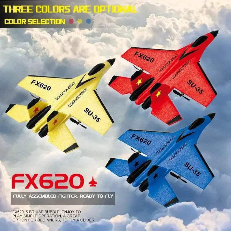  RC SU-35 Foam Glider Fighter Plane with Remote Control - Kids Toy for  -  ToylandEU™