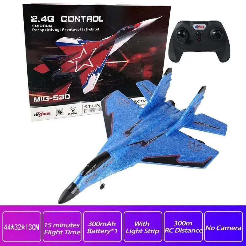  RC SU-35 Foam Glider Fighter Plane with Remote Control - Kids Toy for  -  ToylandEU™