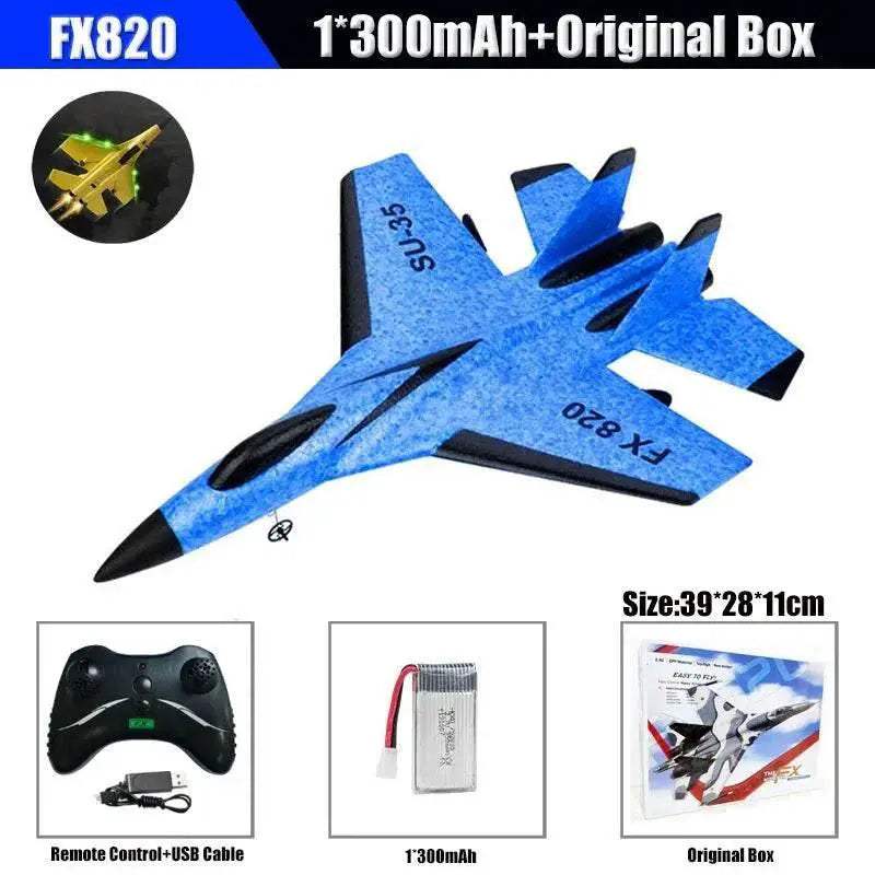  RC SU-35 Foam Glider Fighter Plane with Remote Control - Kids Toy for  -  ToylandEU™