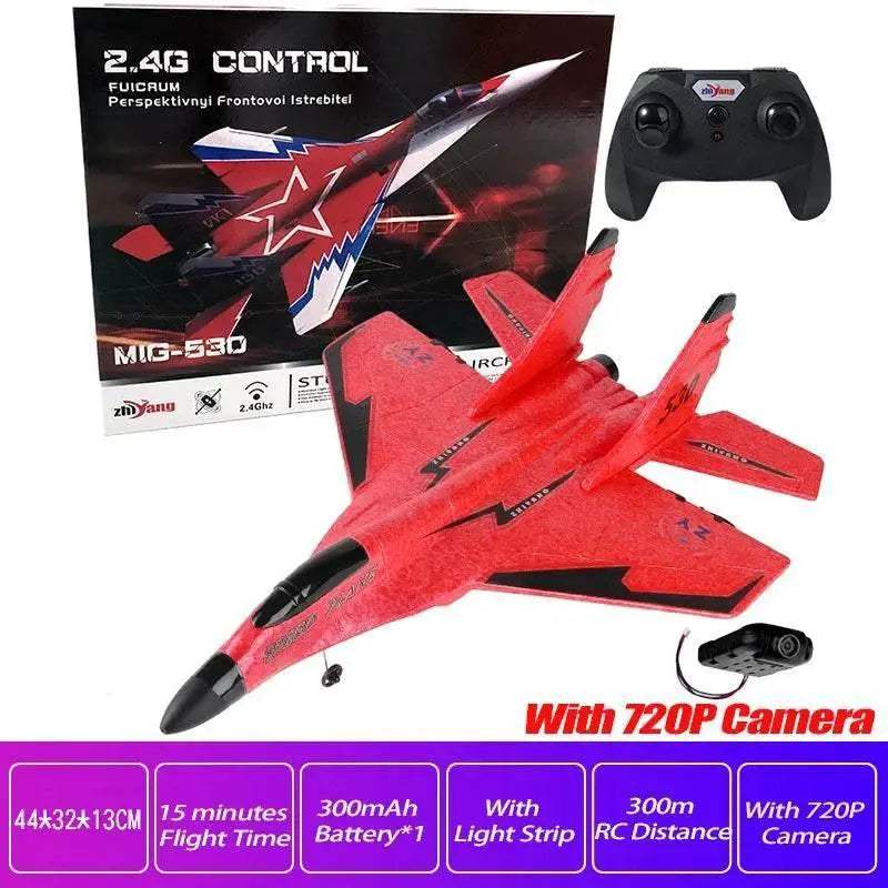  RC SU-35 Foam Glider Fighter Plane with Remote Control - Kids Toy for  -  ToylandEU™