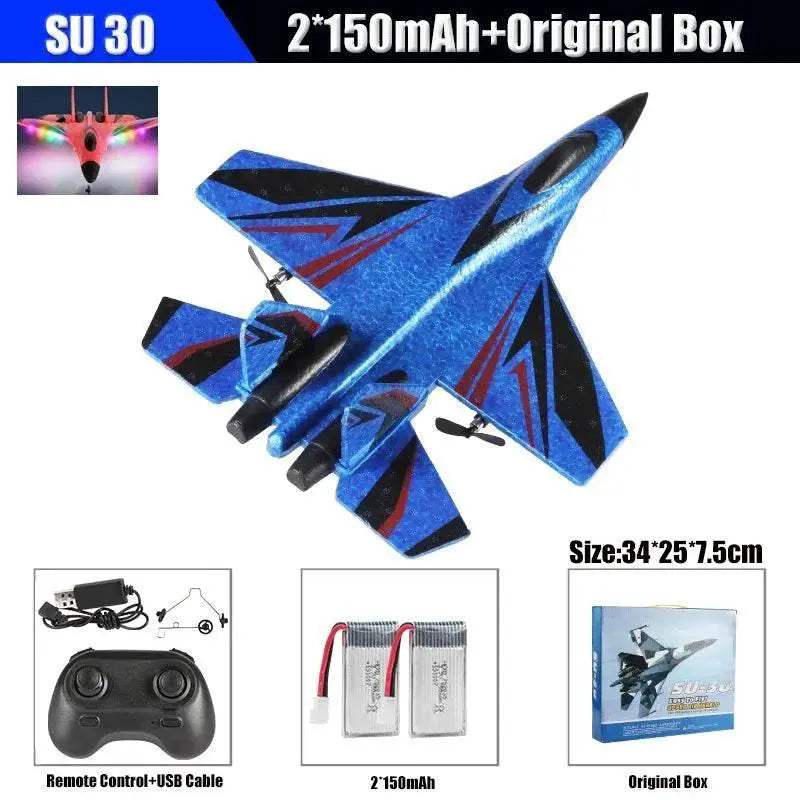  RC SU-35 Foam Glider Fighter Plane with Remote Control - Kids Toy for  -  ToylandEU™