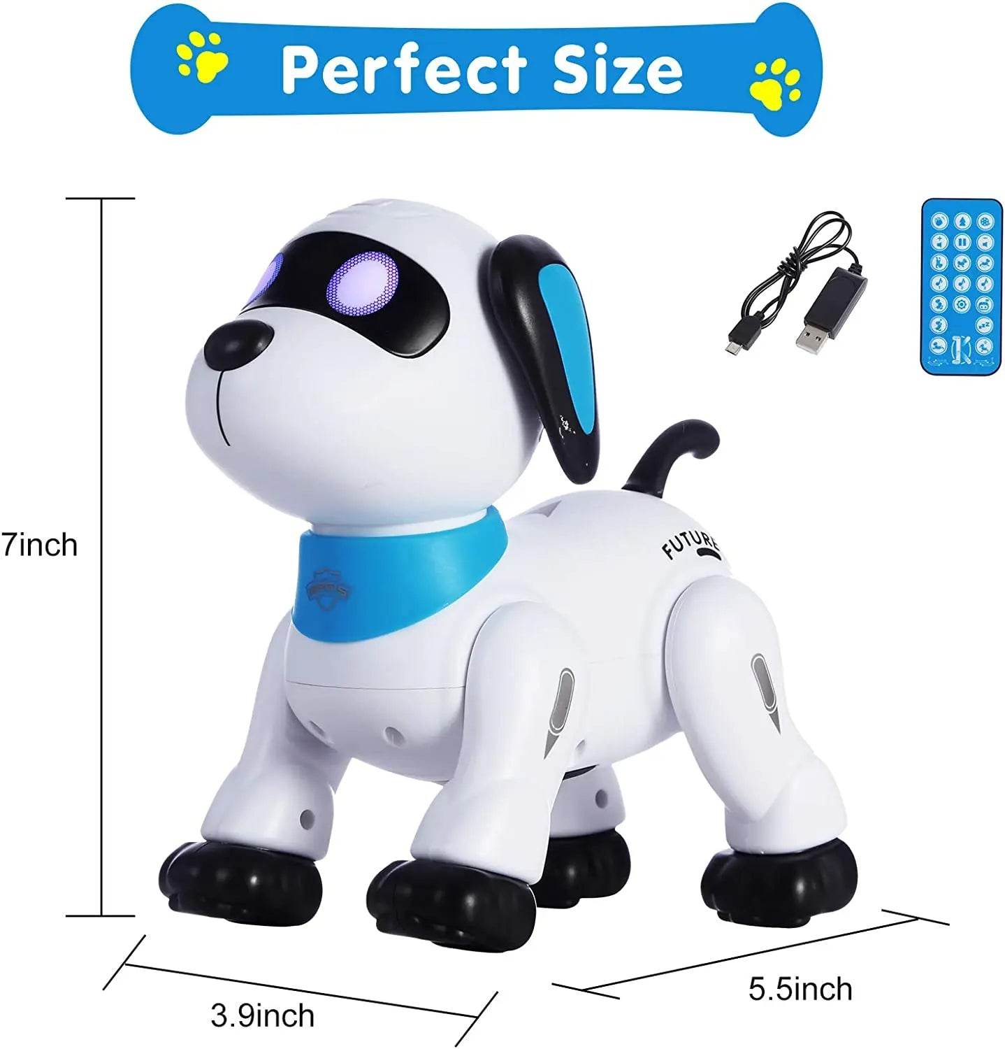 RC Smart Remote Control Interactive Robot Dog Toy for Kids - ToylandEU