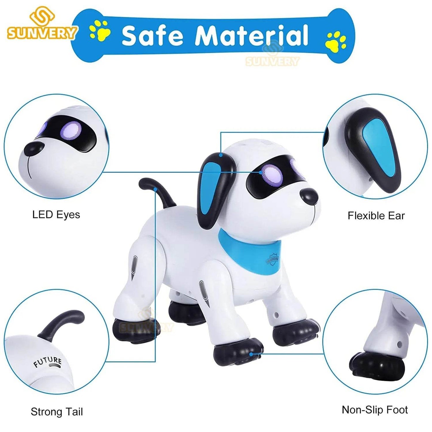 RC Smart Remote Control Interactive Robot Dog Toy for Kids - ToylandEU