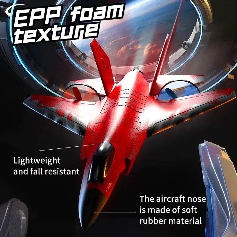 RC Smartphone-Controlled F35 Fighter RC Plane - EPP Foam, LED Night Flight - ToylandEU