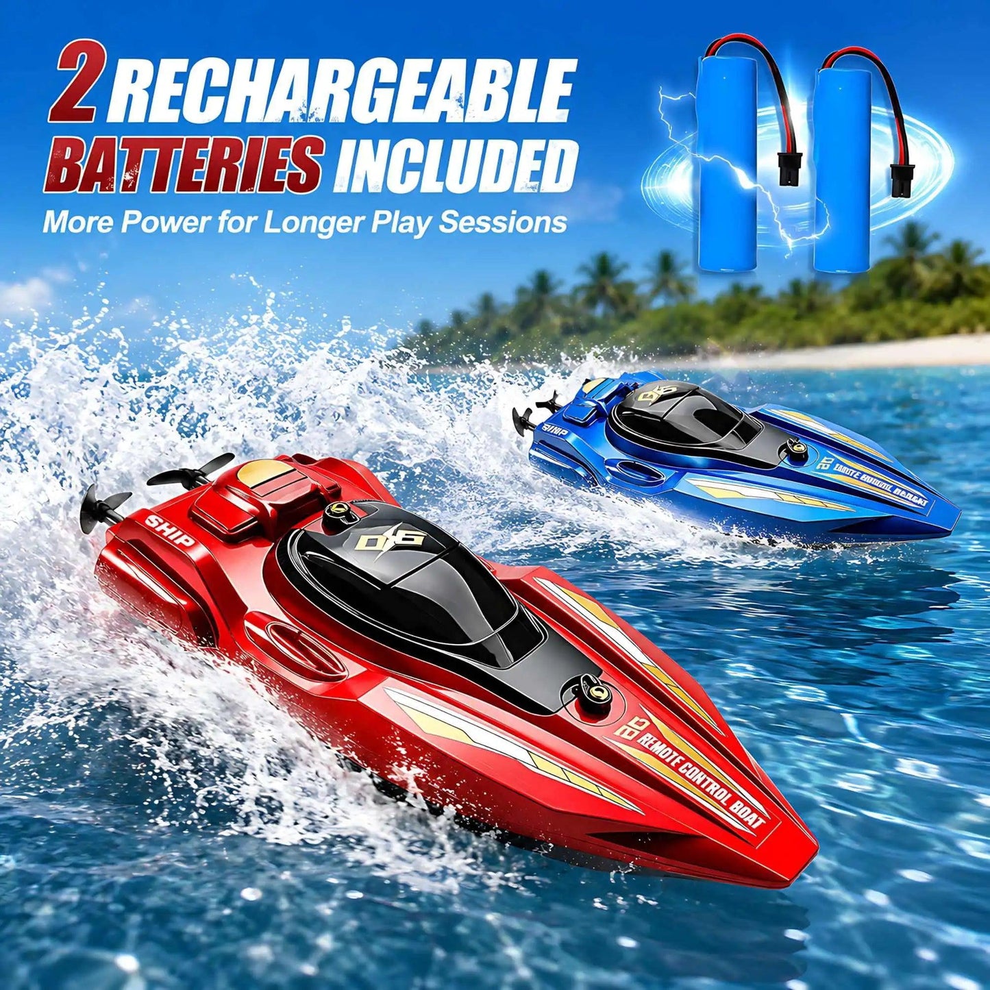  RC Speed Boat | Dual Motor 4Channel MODE2 | Toylandeu™ 