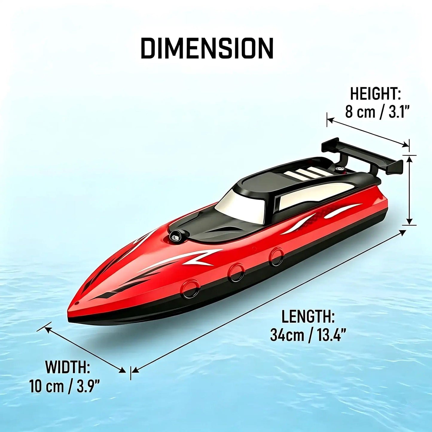  RC Speed Boat Toy | Top Speed 20 KMH | Toylandeu™ 