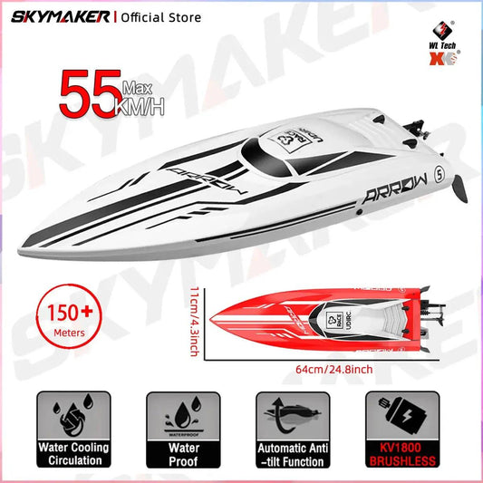  RC Speedboat Brushless Motor 2 4GHz Remote Control -  ToylandEU™