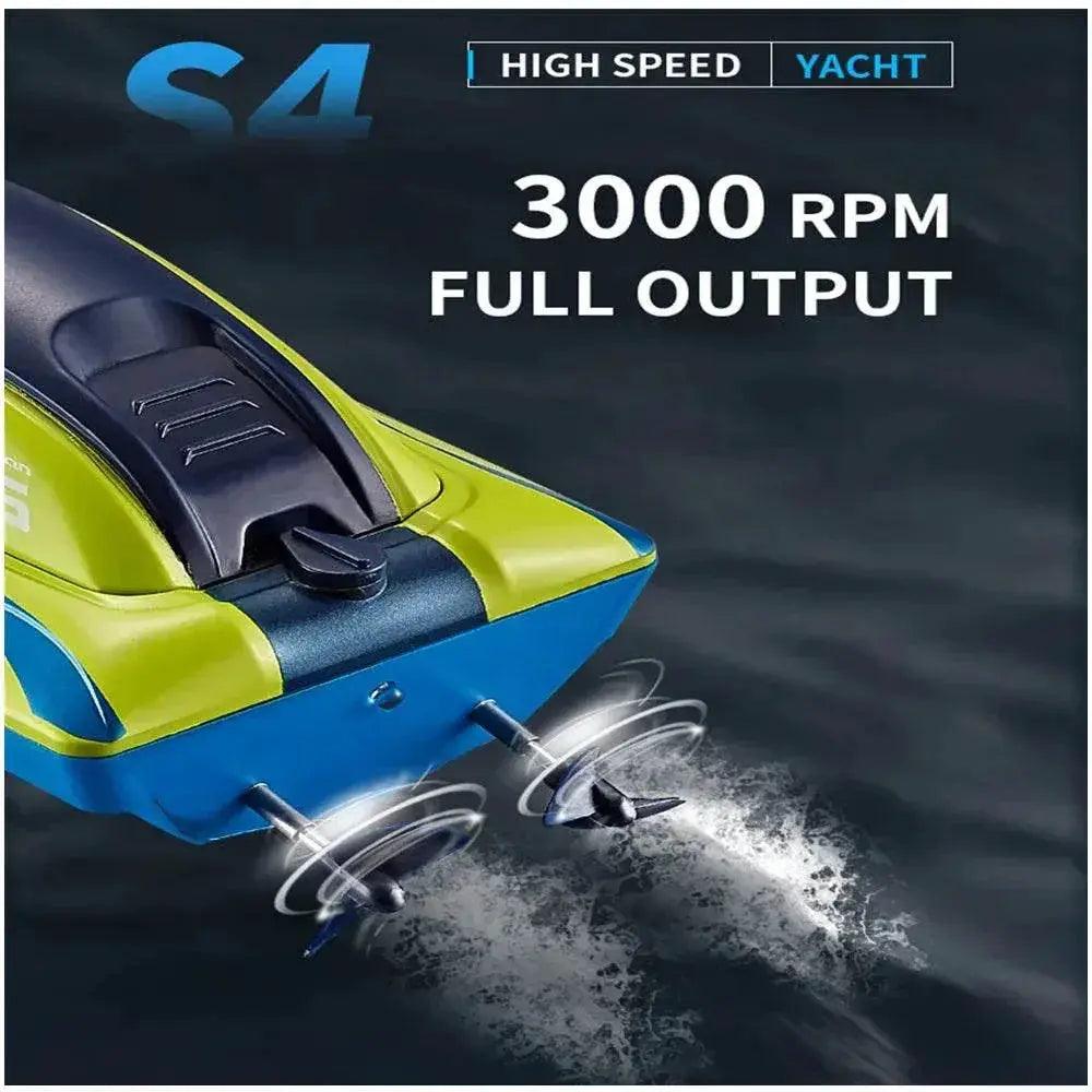  RC High-Speed 2.4G Remote Control Racing Boat - Electric RC Speedboat for Outdoor Fun, Ideal Gift for Boys, 20 Minutes Playtime -  ToylandEU™