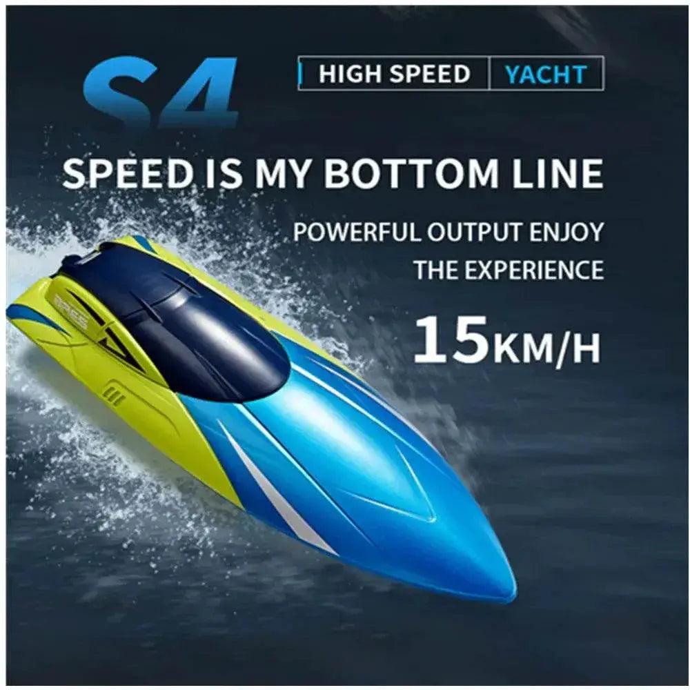  RC High-Speed 2.4G Remote Control Racing Boat - Electric RC Speedboat for Outdoor Fun, Ideal Gift for Boys, 20 Minutes Playtime -  ToylandEU™