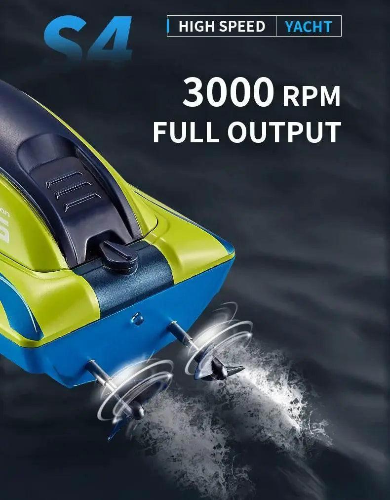  RC High-Speed 2.4G Remote Control Racing Boat - Electric RC Speedboat for Outdoor Fun, Ideal Gift for Boys, 20 Minutes Playtime -  ToylandEU™