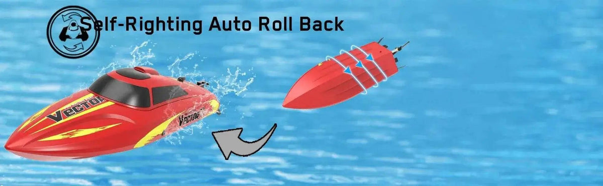  RC High-Speed Waterproof Brushless Electric RC Speedboat for Kids - 2.4GHz Remote Control Birthday Gift for Boys -  ToylandEU™