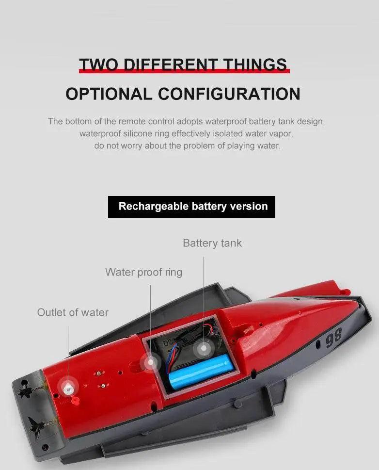  RC Remote Control Electric RC Speedboat - Military Aircraft Carrier Warship Toy for Kids - 2.4GHz Water Adventure Gift -  ToylandEU™