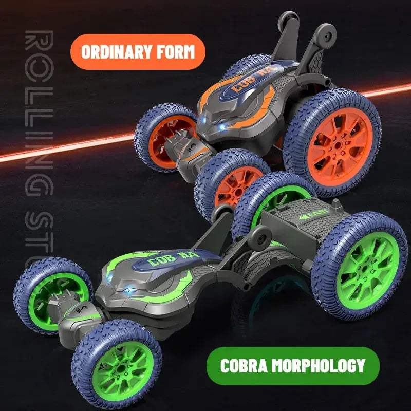 RC Stunt Car With LED Lights 3D Flip Remote Control - ToylandEU