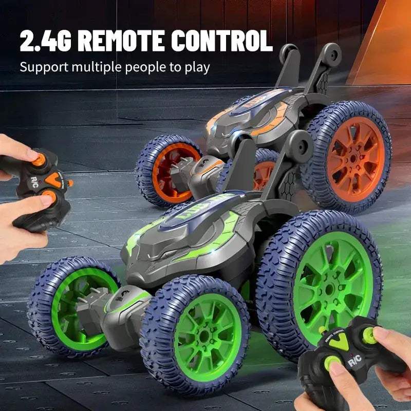 RC Stunt Car With LED Lights 3D Flip Remote Control - ToylandEU