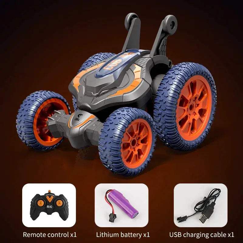 RC Stunt Car With LED Lights 3D Flip Remote Control - ToylandEU