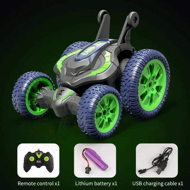 RC Stunt Car With LED Lights 3D Flip Remote Control - ToylandEU