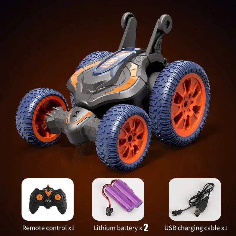 RC Stunt Car With LED Lights 3D Flip Remote Control - ToylandEU