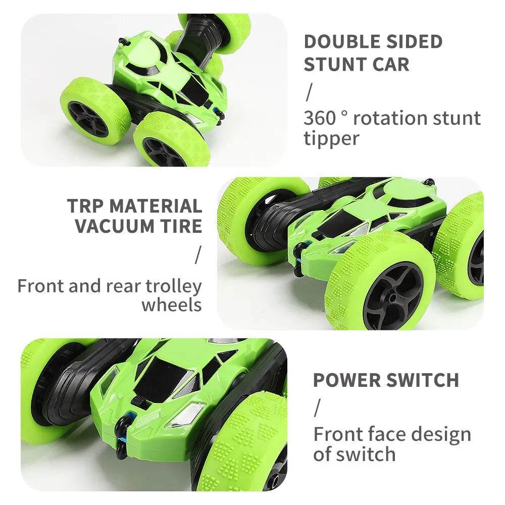 RC Stunt RC Car for Kids - Double-Sided 360° Flip Remote Control Vehicle - ToylandEU