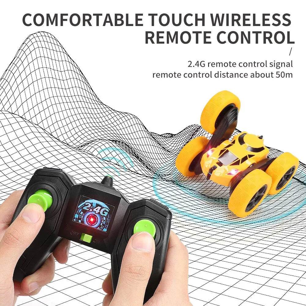 RC Stunt RC Car for Kids - Double-Sided 360° Flip Remote Control Vehicle - ToylandEU