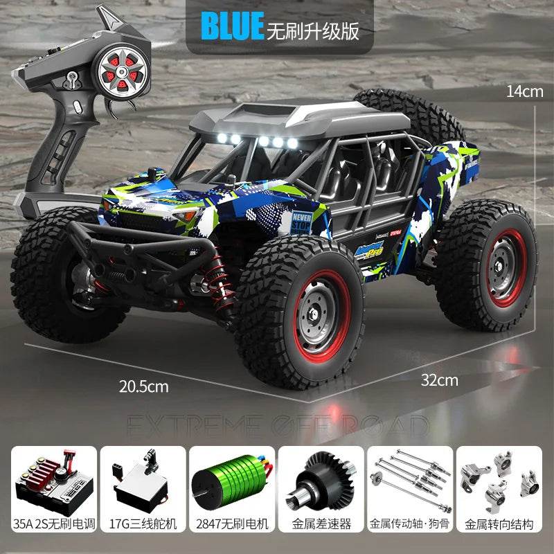 RC Suchiyu 1/16 Scale Brushless Electric RC Off-Road Car - High-Speed Remote Control Vehicle for Kids and Boys - ToylandEU