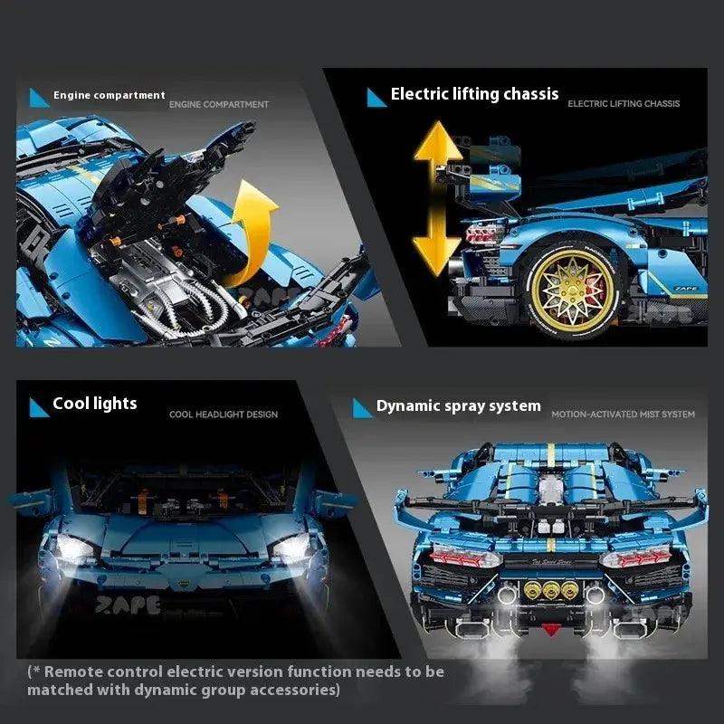  RC Supercar Building Blocks Set For Kids 3655 Pieces -  ToylandEU™