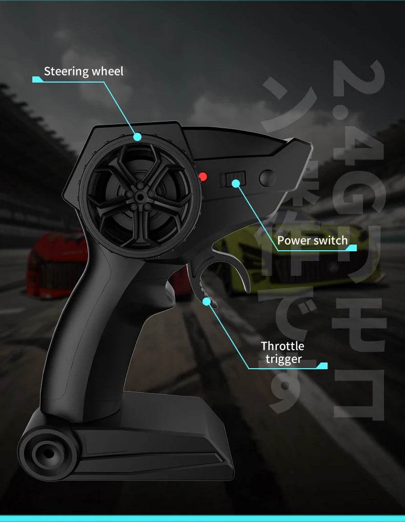 RC Teranty JJRC Q165 2.4G 4WD Remote Control Drift Car 1:18 Scale RC Racing Toy for Kids - Perfect Christmas Gift - ToylandEU