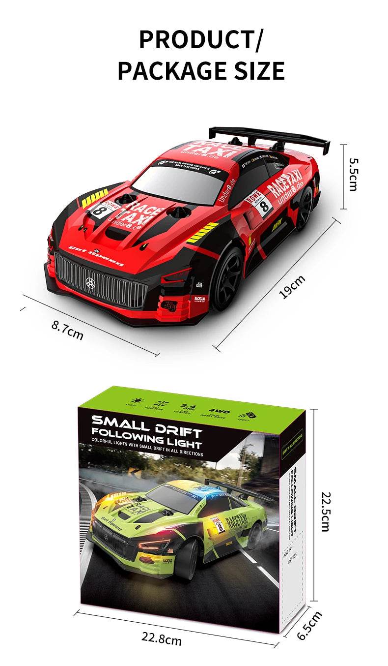 RC Teranty JJRC Q165 2.4G 4WD Remote Control Drift Car 1:18 Scale RC Racing Toy for Kids - Perfect Christmas Gift - ToylandEU