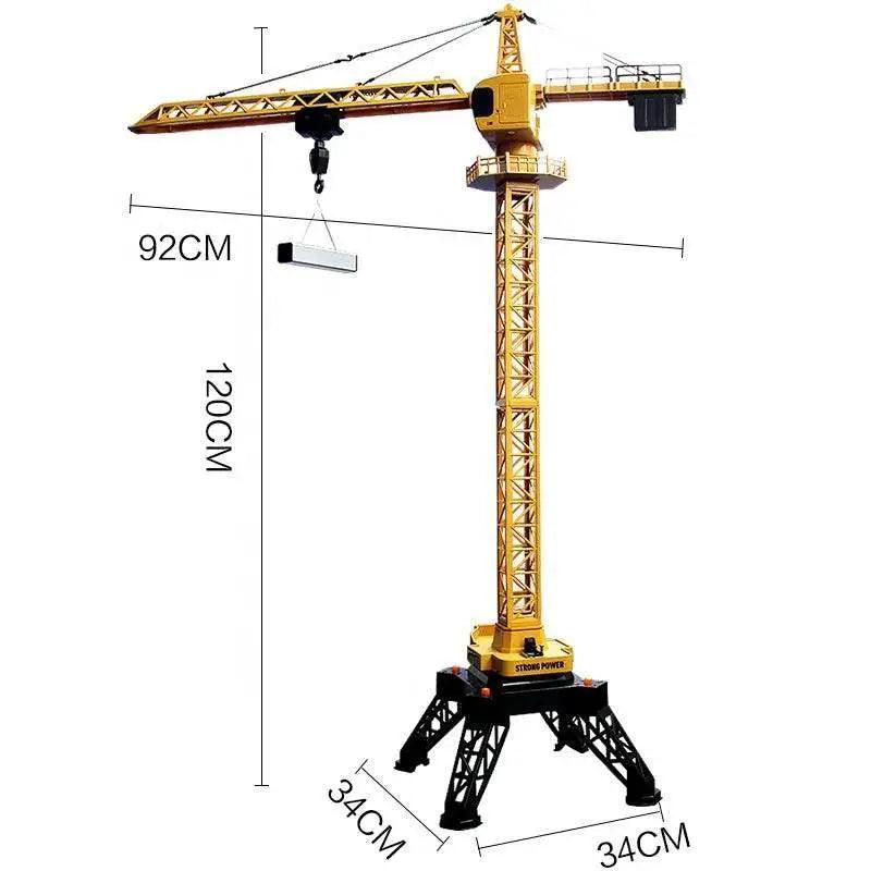  RC 12-Channel Remote-Control Alloy Tower Crane with Wireless Charging Fun -  ToylandEU™