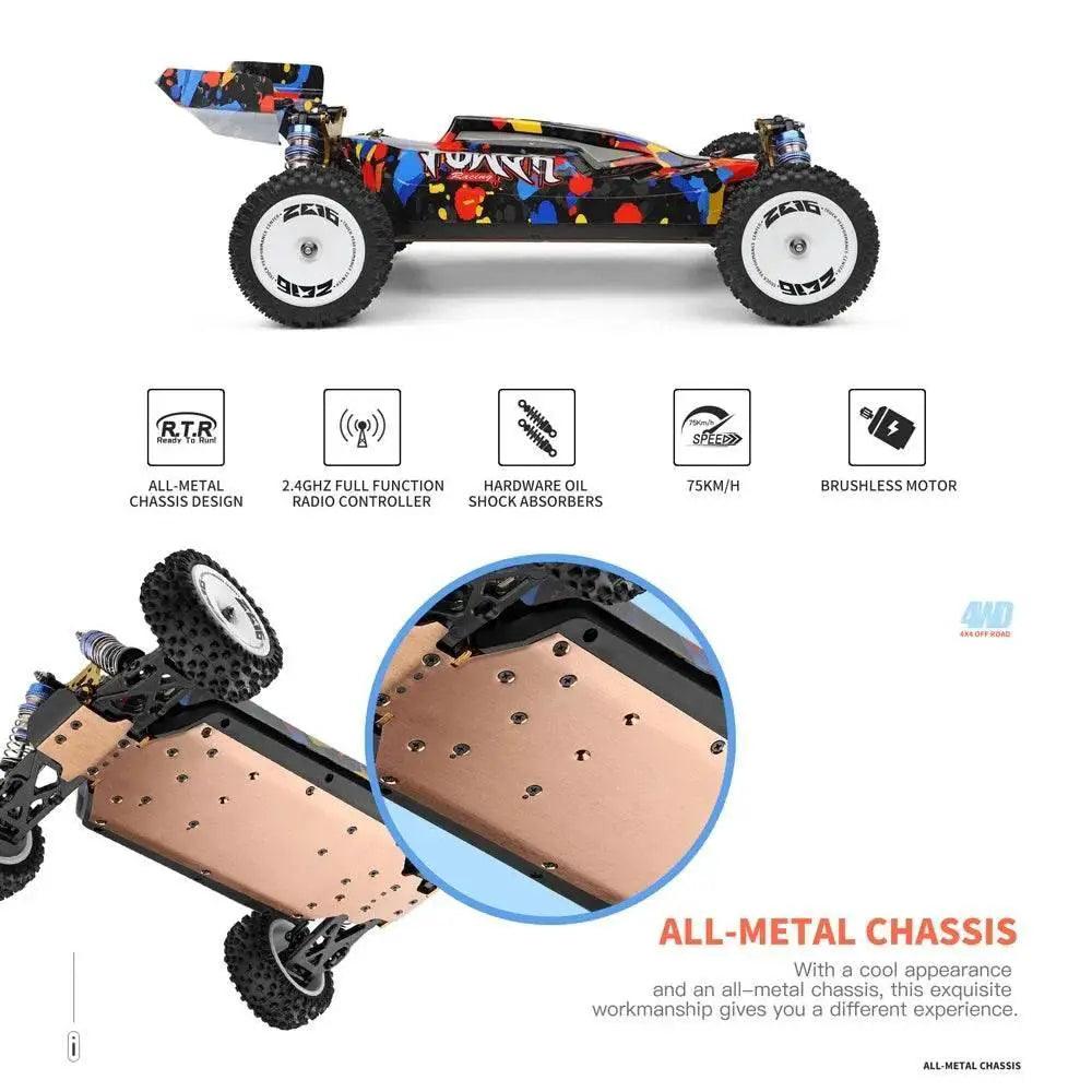  RC 124007 & 124019 High-Speed 1:12 Electric 4WD RC Racing Cars - 75KM/H & 55KM/H Drift Crawler with 3000mAh Battery -  ToylandEU™