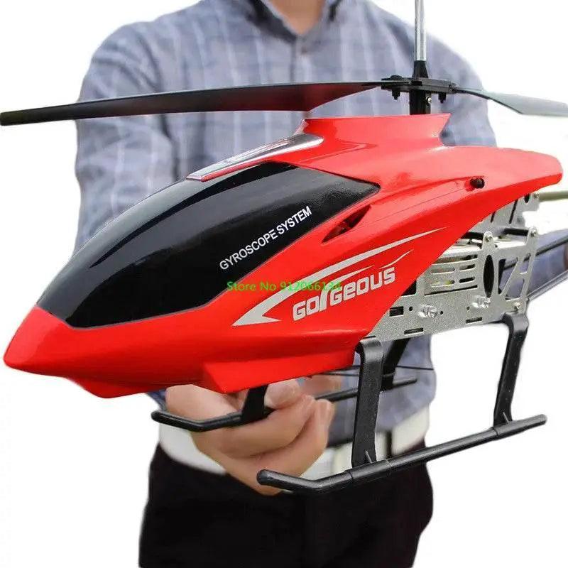  RC 150M Remote Control Large Alloy Electric Helicopter Drone Toy with LED Lights and Anti-Fall Design -  ToylandEU™