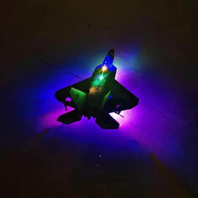  2024 Top P530 2.4G 2CH RC Airplane Raptor F22 Warplane LED Light Gyroscope Toy Gift for Boys Easy Flying -  ToylandEU™