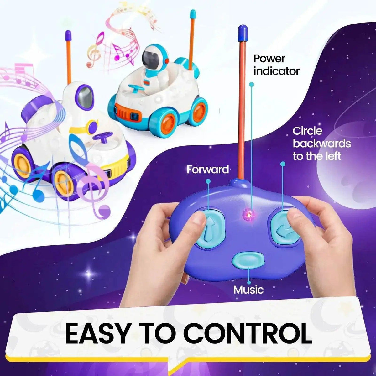  RC Astronaut Adventure RC Cars - 2-Pack Remote Control Fun for Kids 3+ -  ToylandEU™