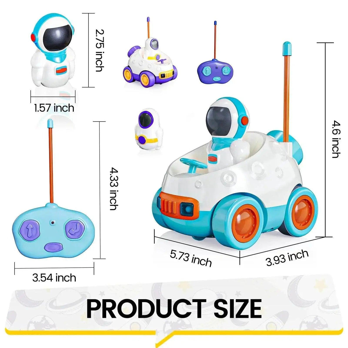  RC Astronaut Adventure RC Cars - 2-Pack Remote Control Fun for Kids 3+ -  ToylandEU™